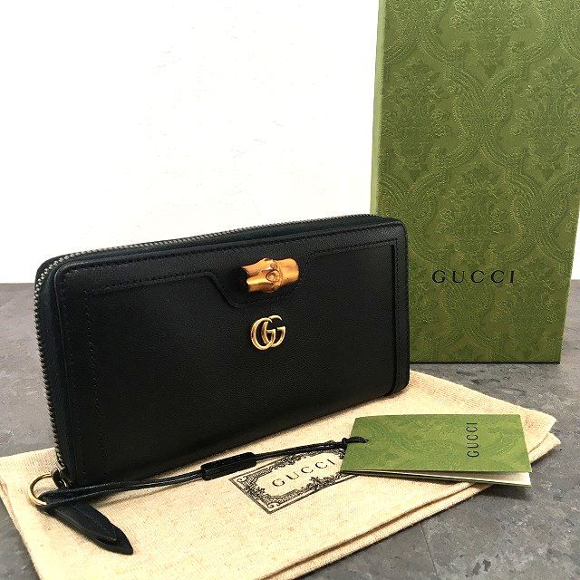 楽天市場】【未使用】 グッチ / GUCCI バンブー付き ジップアラウンド