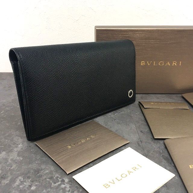 新品同様　箱付き　BVLGARI ブルガリ　長財布　ロゴグラム　ブラック 楽天市場】【新品未使用品】【財布】 BVLGARI ブルガリ ロゴ