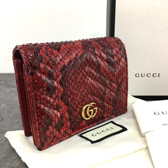 楽天市場】未使用 GUCCI グッチ 746059 インターロッキングG パイソン