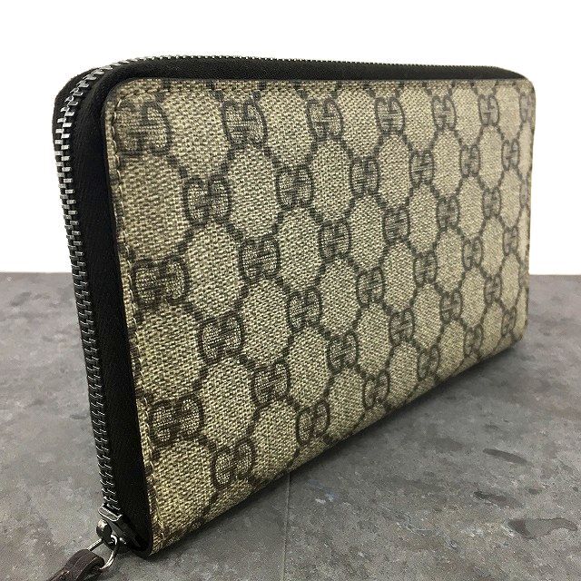 【中古】 貨物輸送込み！ 極美品 GUCCI ジップウォレット 146212 PVC ヴィンテージウォレット メンズ レディース 541 バッグ・小物・ブランド雑貨-財布・ケース-メンズ財布