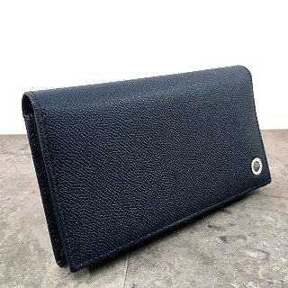 楽天市場】【中古】 送料込み！ 未使用品 BVLGARI 長財布 ネイビー 