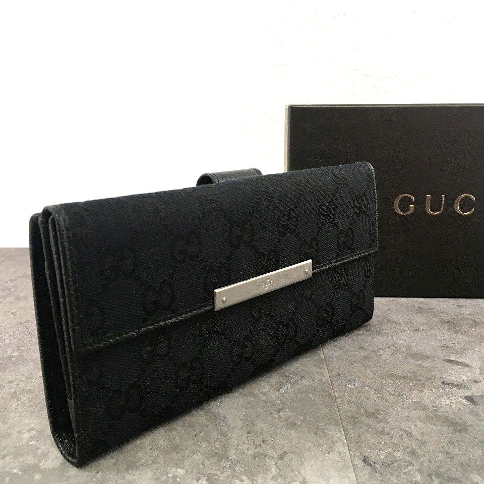 グッチ GUCCI 長財布 779785 CWC1G ブラック グッチシマレザー グッチ GUCCI 長財布 779785 CWC1G ブラック グッチシマレザー