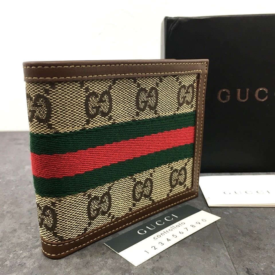美品 GUCCI 折り財布 シェリーライン GG レザー 楽天市場】【財布】GUCCI グッチ シェリー 二つ折り 財布 レザー