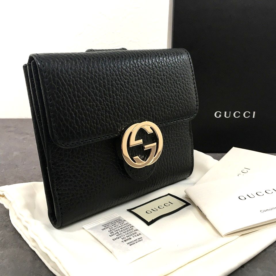 楽天市場】【中古】送料込み！ 未使用品 GUCCI Wホック財布 138029  