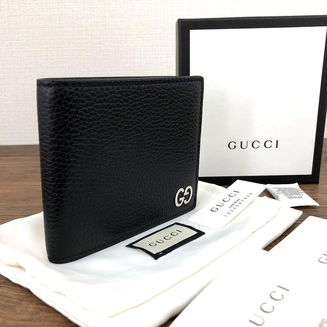 【中古】 未使用品 GUCCI ドリアン 札入れ 473916 ブラック 35｜S2Company