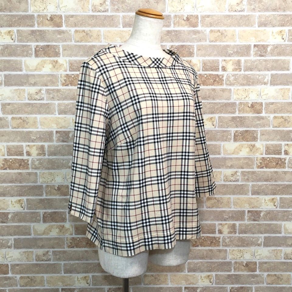 【中古】 貨物輸送込み！ 美品 BURBERRY LONDON トップス ベージュ 読み合わせる 無償性大きさ 8