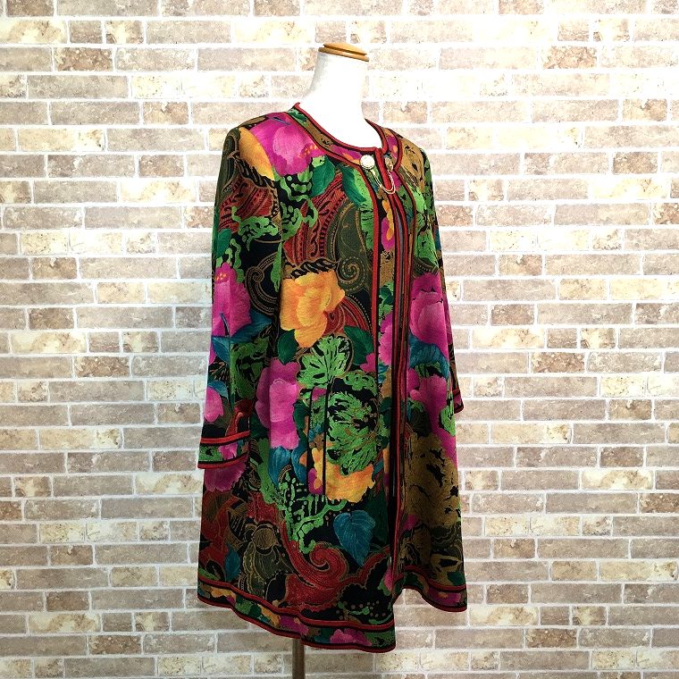 送料込み！ 美品 LEONARDヴィンテージジャケット 絹 9AR 592