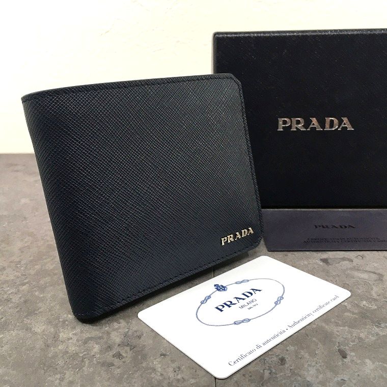 【中古】 送料込み！ 未使用品 PRADA 二つ折り財布 2M0738 箱付き 203｜S2Company