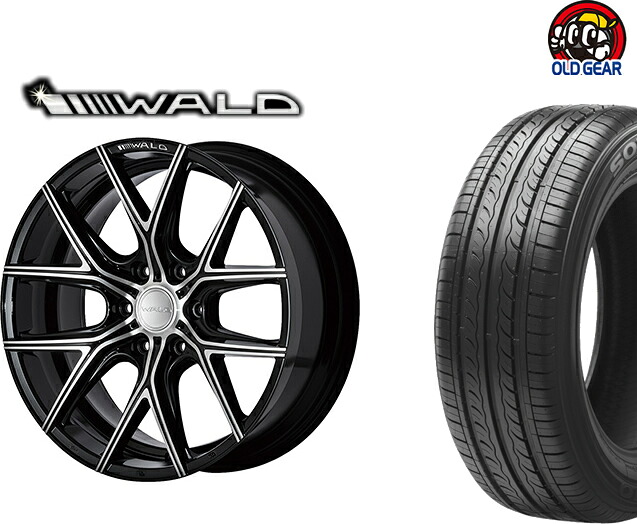 サマータイヤ アルミホイールセット 新品 4本SET ◆ヴァルド イリマ WALD ILLima◆215/60R17 17インチ新品特選輸入タイヤ バランス調整済み！ パーツ yu 安い 価格 taiya 100,900円