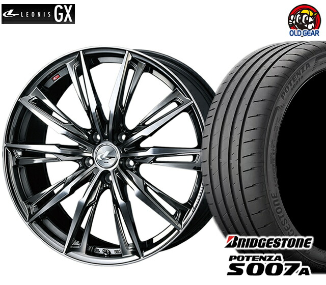 ウエッズ レオニスGX タイヤ・ホイール 新品 4本セット ブリヂストン ポテンザS007A F245/35R19・R275/30R19 パーツ バランス調整済み! taiya|オールドギア店