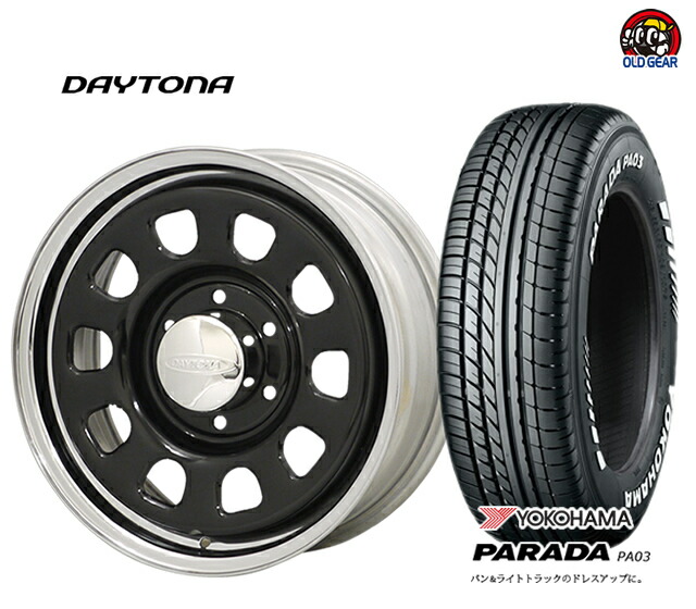 【ハイエース200系 タイヤ ホイール 新品 4本セット】 ◆DAYTONA デイトナ◆ 215/65R16 新品YOKOHAMA ヨコハマ PARADA パラダ PA03 【バランス調整済み！】 taiya