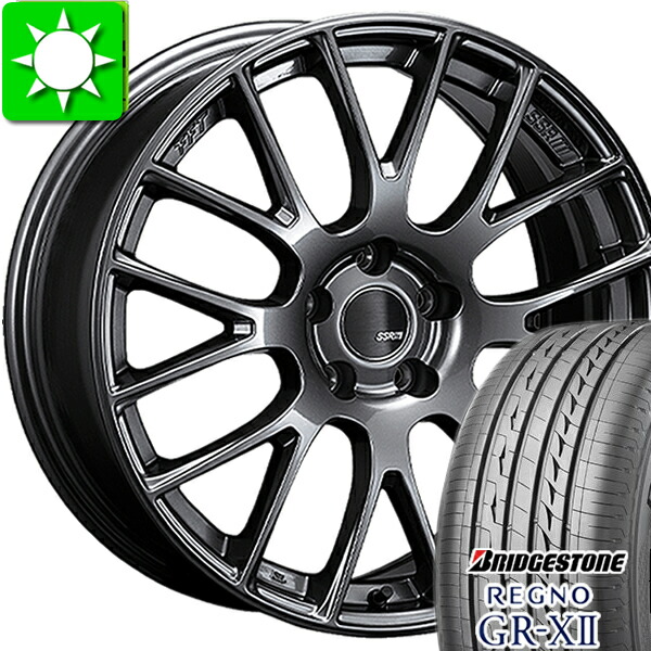 225/40R18 ブリヂストン レグノ GR-X2 新品サマータイヤ ホイール 4本セット タナベ SSR GT V04 バランス調整済み taiya|オールドギア店