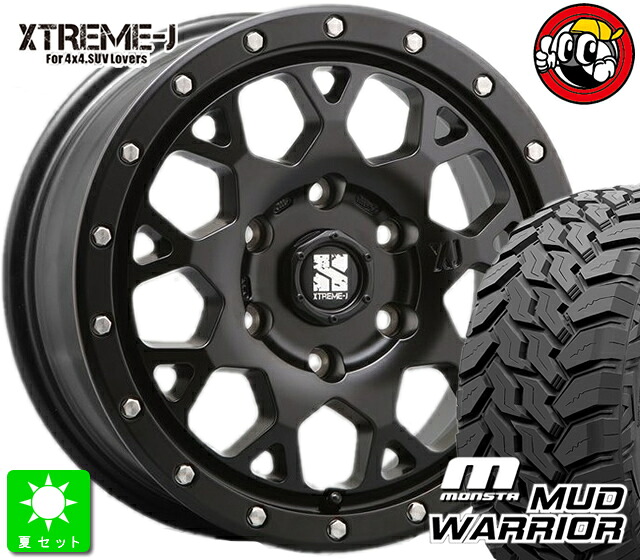ハイエース200系 215/70R16 モンスタタイヤ マッドウォーリアー MLJ XTREME J XJ04 エクストリームJ XJ04 新品 タイヤ ホイール 4本セット バランス調整済み taiya｜オールドギア店