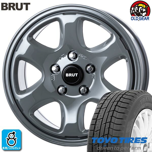 限定特価 【2023～2024年製】215/70R16 100Q トーヨー ウィンタートランパス TX 新品 スタッドレスタイヤ ホイール4本セット ブルート BRUT BR-44 16インチ 6.5J 5H114.3 コンクリート 組込み済 バランス調整済 taiya