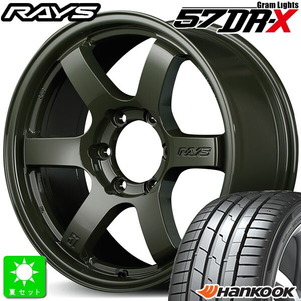 225/45R18 ハンコック Hankook VENTUS S1 evo3 K127 新品 サマータイヤ ホイール4本セット レイズ グラムライツ RAYS gram LIGHTS 57DR-X Limited Edition 18インチ 8.0J 6H139.7 ジャングルグリーン 組込み済 バランス調整済 104,500円
