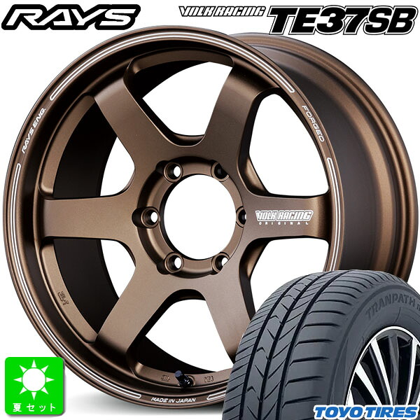 225/45R18 トーヨー トランパス mp7 新品 サマータイヤ ホイール4本セット レイズ ボルクレーシング RAYS VOLK RACING TE37SB 18インチ 8.0J 6H139.7 ブロンズ 組込み済 バランス調整済