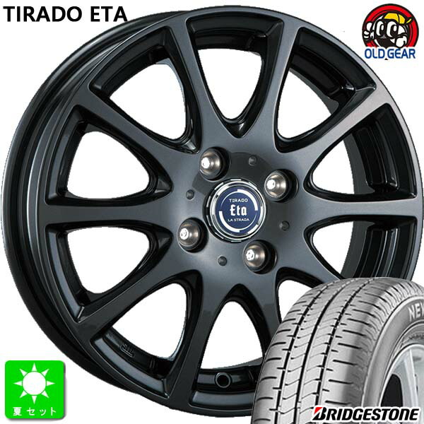 2025年製 155/65R14 75H ブリヂストン ニューノ BRIDGESTONE NEWNO 新品 サマータイヤ ホイール4本セット ティラード イータ TIRADO ETA 14インチ 4.5J 4H100 グラファイト・グレー 組込み済 バランス調整済 taiya 29,575円