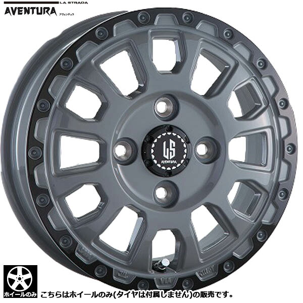 ABE SHOKAI Aventura 14インチ ホイールセット オフロードタイヤ ホイール4本セット 阿部商会 ラ・ストラーダ