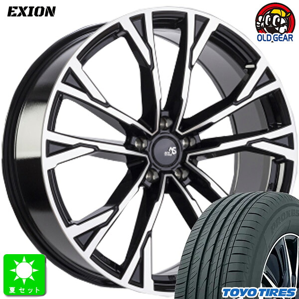 225/55R18 98Vトーヨー プロクセス CL1 SUVTOYO PROXES CL1 SUV新品 サマータイヤ ホイール4本セットアウトストラーダ エクシオン18インチ 8.0J 5H114.3組込み済 バランス調整済｜オールドギア店