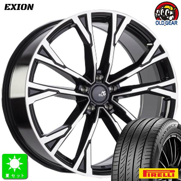 235/55R18 104V XLピレリ パワジー PIRELLI POWERGY新品 サマータイヤ ホイール4本セット阿部商会 オートストラーダ エクシオン EXION18インチ 8.0J 5H114.3組込み済 バランス調整済|オールドギア店