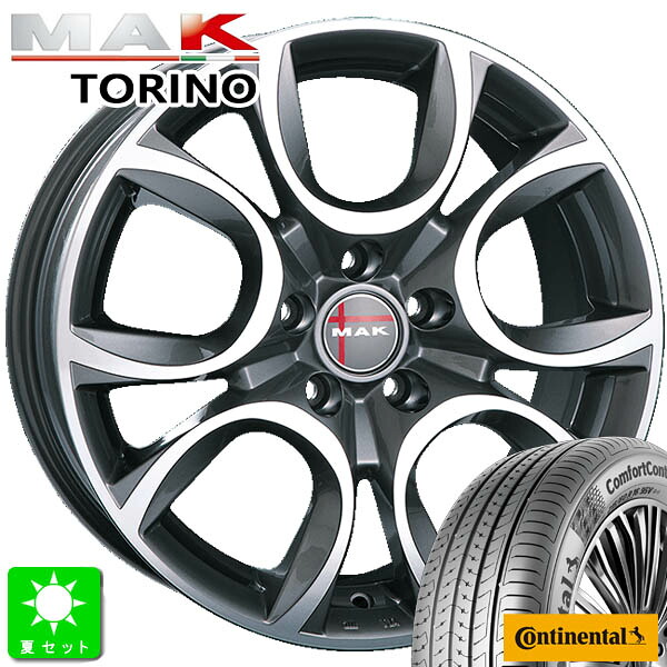 175/65R14 ピレリ Cinturato P6 新品 サマータイヤ ホイール4本セット 阿部商会 マック トリノ MAK TORINO 14インチ 5.5J +34 4H98 φ58.1 ガンメタリックミラー 組込み済 バランス調整済