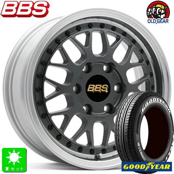200系ハイエース 215/60R17 109/107 グッドイヤー イーグル＃1 ナスカー ホワイトレター 新品 サマータイヤ ホイール4本セット BBS RT-X 17インチ 6.5J 6H139.7 マットグレイ/シルバーダイヤカット 組込み済 バランス調整済 taiya