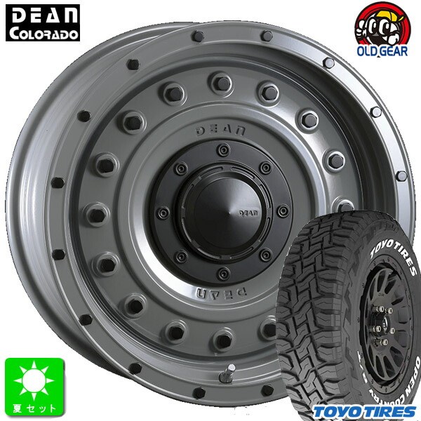 【5本セット】225/70R16 オーレンカウンター ロックテレーン R/T ホワイトレター 新品 サマータイヤ ホイール クリムソン DEAN コロラド 16インチ 5.5J 5H139.7 スティールグレー taiya
