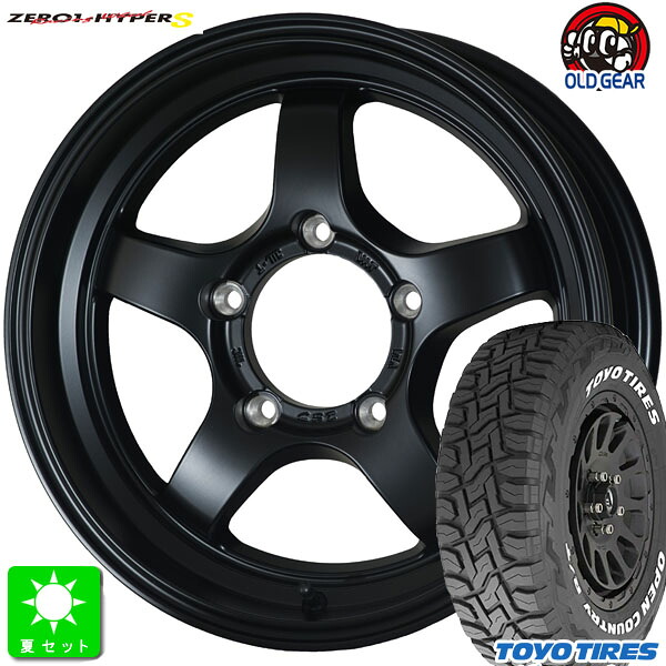 225/70R16 トーヨー オープンカントリー R/T ホワイトレター 新品 サマータイヤ ホイール4本セット CTS ゼロワンハイパーS 16インチ 5.5J 5H139.7 フラットブラック 組込み済 バランス調整済 taiya