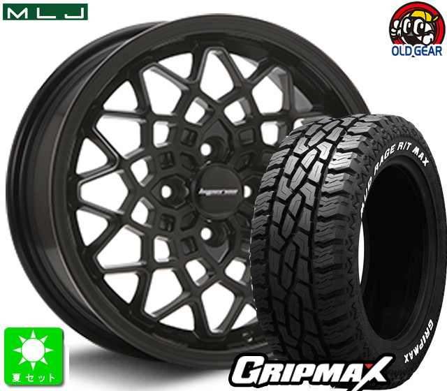 楽天市場】145R14C 85/83QGRIPMAX MUD Rage R/T MAXホワイトレター新品