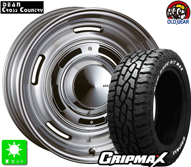 215/70R16 GRIPMAX MUD Rage R/T MAX ホワイトレター 新品 サマータイヤホイール 4本セット クリムソン DEAN クロスカントリー 16インチ 6.0J 4H100 バーニッシュグレイ ライズ ロッキー taiya