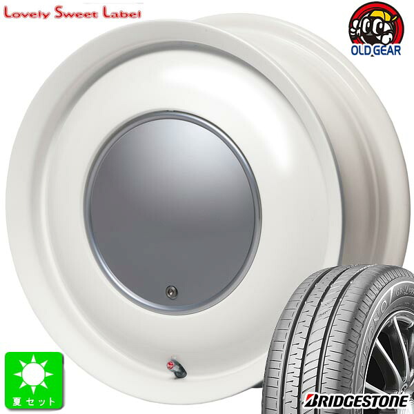 165/55R15ブリヂストン レグノ GR レジェーラ新品 サマータイヤ ホイール4本セットハートボイス ラブリースイートレーベル アナム15インチ 5.0J 4H100ミルキーホワイト組込み済 バランス調整済 taiya｜オールドギア店