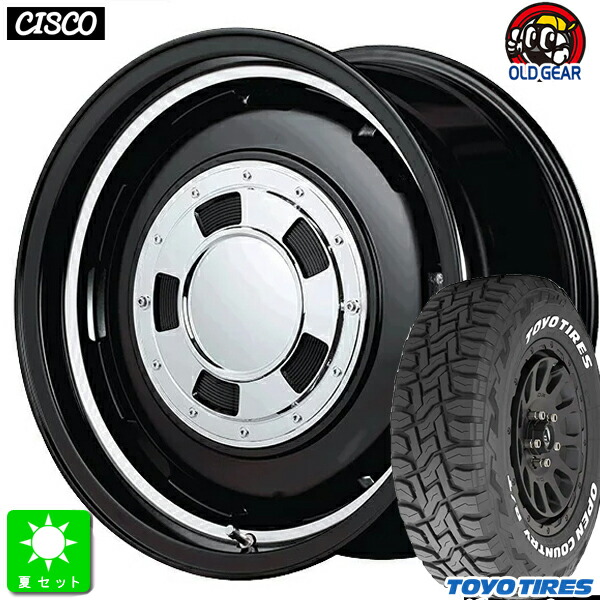 225/70R16 トーヨー オープンカントリー R/T ホワイトレター 新品 サマータイヤ ホイール4本セット ガルシアシスコ 16インチ 5.5J 5H139.7 セミグロスブラックリムヴァーレイポリッシュ 組込み済 バランス調整済 taiya