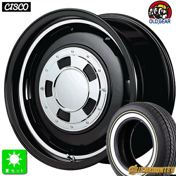 215/65R16C 109/107T オーレンカウンター クラシックオーバル ホワイトリボン 新品 サマータイヤ ホイール4本セット ガルシアシスコ 16インチ 6.5J 6H139.7 SGBKリムVP taiya 90,585円
