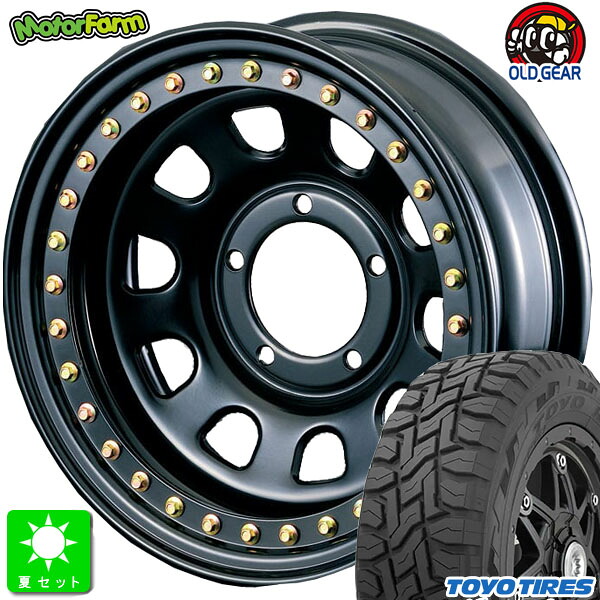 215/70R16 100Q トーヨー オープンカントリー R/T 新品 サマータイヤ ホイール4本セット モーターファーム ロックマスター RB 16インチ 6.0J 5H139.7 ブラック 組込み済 バランス調整済 taiya