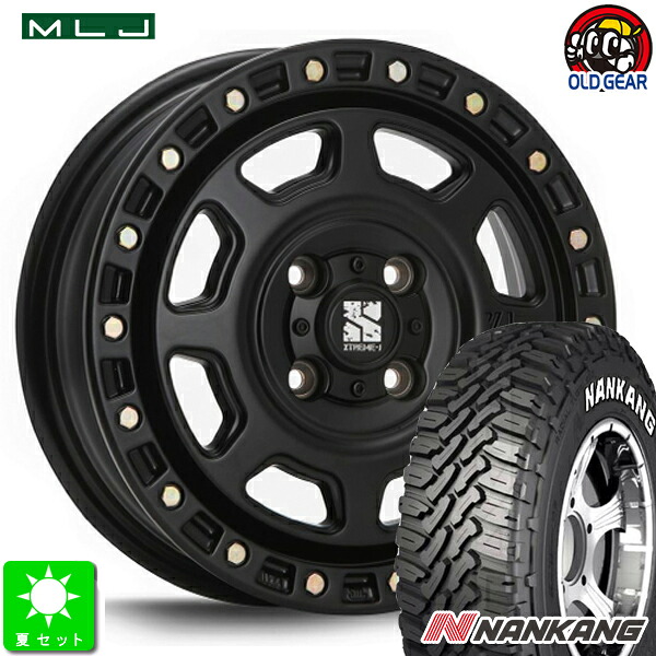 145/80R12 80/78(145R12 6PR) ナンカン NANKANG FT9 ホワイトレター 新品 サマータイヤ ホイール4本セット MLJ XTREME-J XJ07 12インチ 4.0J 4H100 サテンブラック 組込み済 バランス調整済 taiya 53,880円