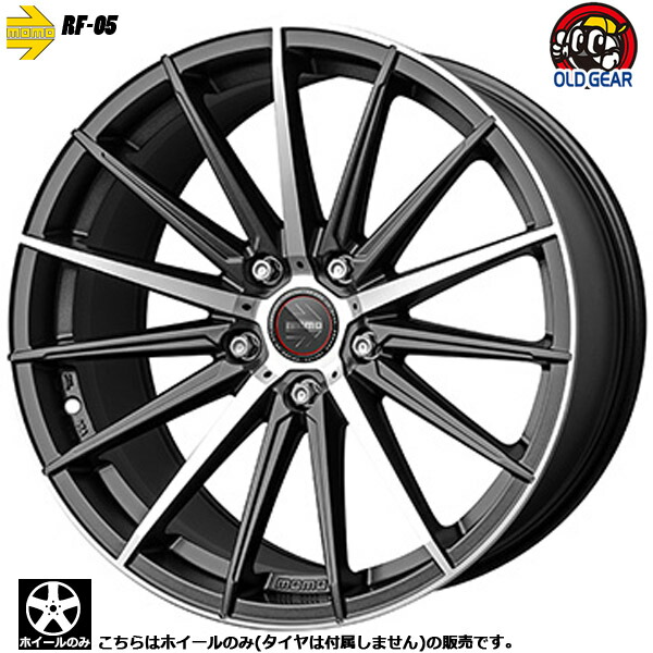 楽天市場】【4枚セット】 MOMO SENTRY 19x9.5 +40 114.3x5 MATT CARBON