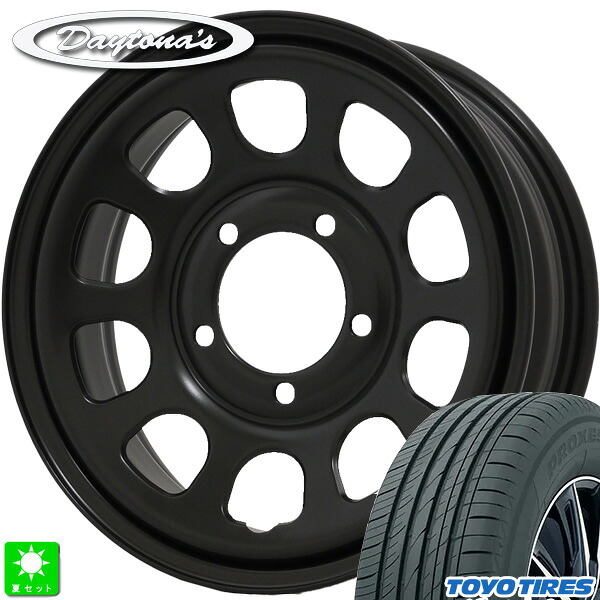 175/80R16 91S トーヨー プロクセス CL1 SUV TOYO PROXES CL1 SUV 新品 サマータイヤ ホイール4本セット MRT デイトナ'S Daytona'S G2 16インチ 5.5J 5H139.7 マットブラック 組込み済 バランス調整済