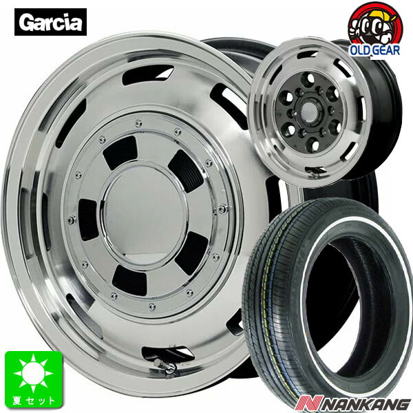 155/65R14 ナンカン NANKANG RX615 ホワイトリボン 新品 サマータイヤ ホイール4本セット マルカサービス ガルシア シスコ 14インチ 4.5J 4H100 メタリックグレーポリッシュ taiya