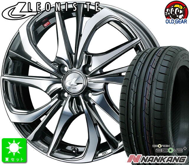 195/65R16ナンカン NANKANG Eco-2+新品 サマータイヤホイール 4本セットウェッズ レオニス TE16インチ 6.0J 4H100BMCMCライズ ロッキー taiya|オールドギア店