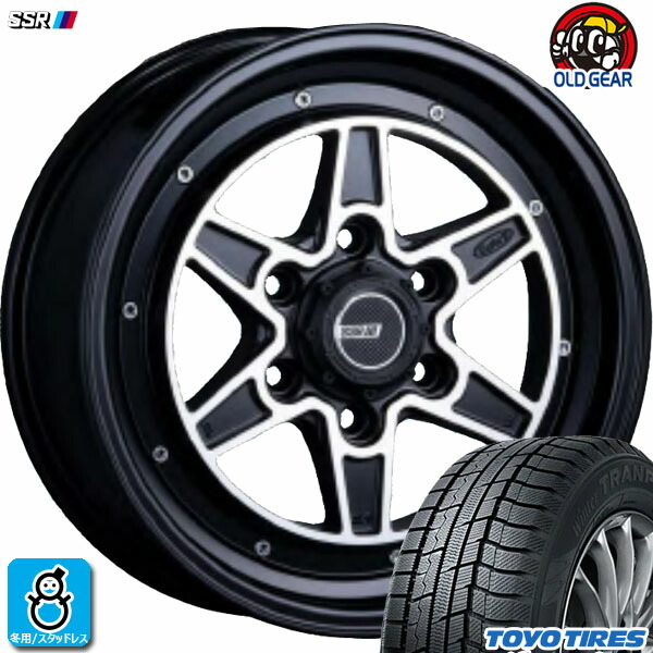【2023～2024年製】215/60R17 96Q トーヨー ウィンタートランパス TX 新品 スタッドレスタイヤ ホイール4本セット SSR DEVIDE MK-6 17インチ 6.5J 6H139.7 フラットブラックポリッシュ 組込み済 バランス調整済 taiya 105,000円