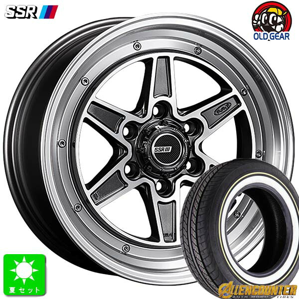 215/65R16C 109/107Tオーレンカウンター クラシックオーバル ホワイトリボン新品 サマータイヤ ホイール4本セットDEVIDE MK-616インチ 6.5J 6H139.7ダークガンメタ taiya｜オールドギア店 97,845円