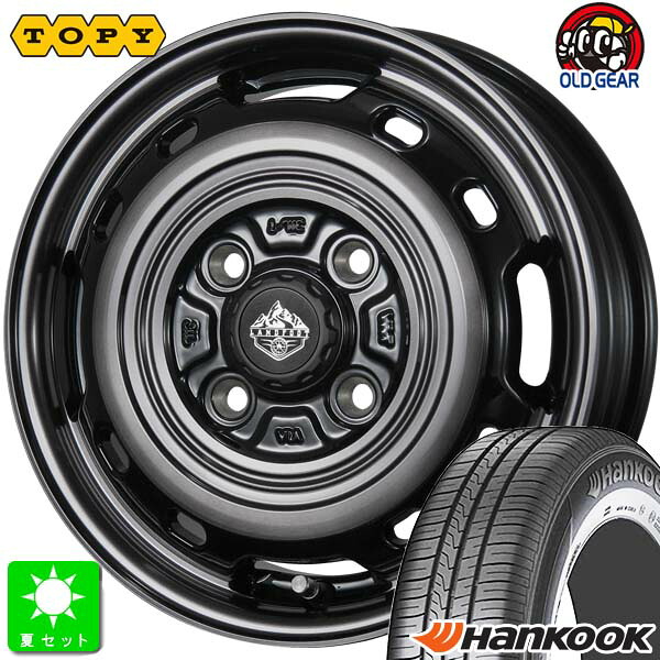 165/60R14 ハンコック キナジー エコ2 K435 新品 サマータイヤ ホイール4本セット トピー ランドフット TOPY LANDFOOT XFG 14インチ 4.5J 4H100 SC/P 組込み済 バランス調整済 taiya