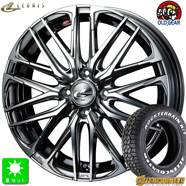 215/65R16 オーレンカウンター ロックテレーン R/T ホワイトレター 新品 サマータイヤ ホイール4本セット ウェッズ レオニス SK 16インチ 6.0J 4H100 BMCMC taiya