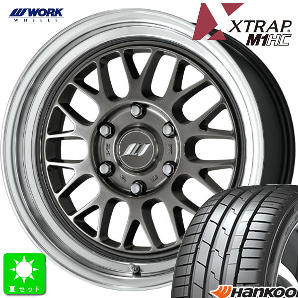 225/40R18 ハンコック Hankook VENTUS S1 evo3 K127 新品 サマータイヤ ホイール4本セット ワーク エクストラップ WORK XTRAP M1HC 18インチ 8.0J 6H139.7 HGMRC 組込み済 バランス調整済
