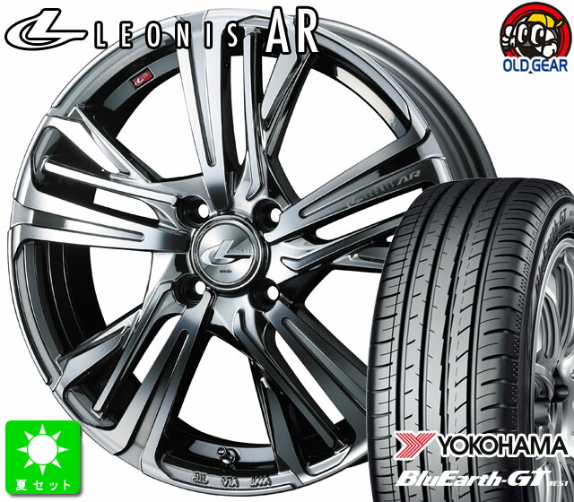 195/60R17ヨコハマ ジオランダー CV G058新品 サマータイヤホイール 4本セットウェッズ レオニス AR17インチ 6.5J 4H100BMCMCライズ ロッキー taiya|オールドギア店
