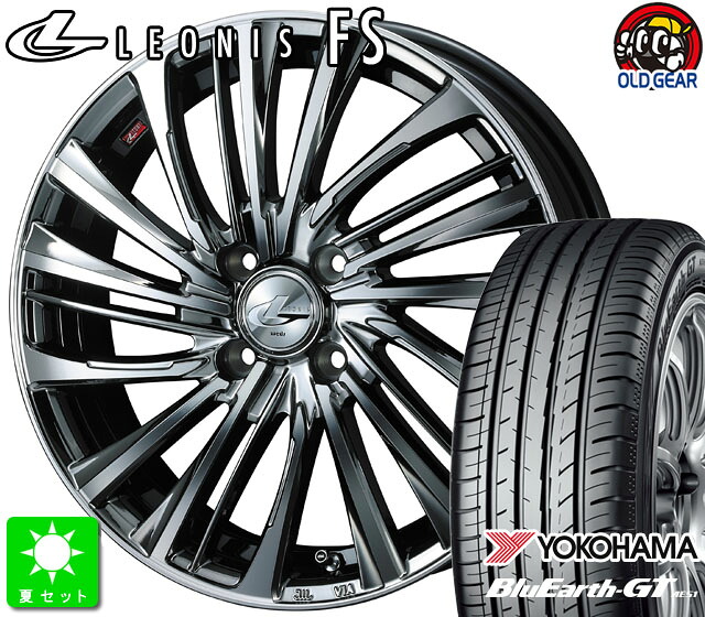 195/60R17ヨコハマ ジオランダー CV G058新品 サマータイヤホイール 4本セットウェッズ レオニス FS17インチ 6.5J 4H100BMCMCライズ ロッキー taiya|オールドギア店