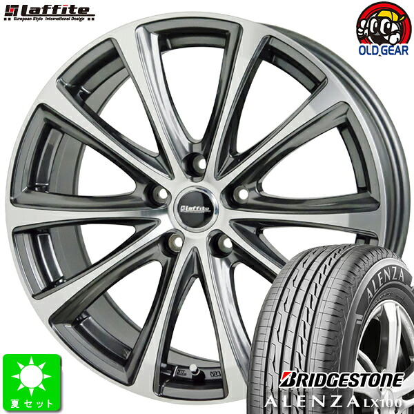 225/65R17ブリヂストン アレンザ LX100新品 サマータイヤ ホイール4本セットラフィットLE-0417インチ 7.0J 5H114.3GM/P taiya｜オールドギア店 90,915円