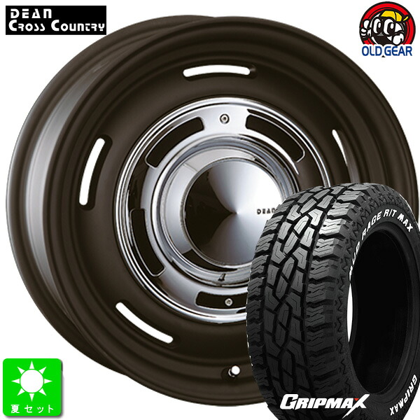 215/70R16 GRIPMAX MUD Rage R/T MAX ホワイトレター 新品 サマータイヤ ホイール4本セット クリムソン DEAN クロスカントリー 16インチ 6.5J 5H114.3 マットブラック taiya