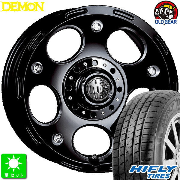 225/65R17 ハイフライ HIFLY HT601 新品 サマータイヤ ホイール4本セット クリムソン MG DEMON 17インチ 7.5J 5H114.3 ブラックサイドマシニング taiya