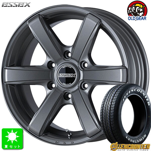 225/50R18C 107/105 オーレンカウンター New ストリート OG-20 ホワイトレター 新品 サマータイヤホイール 4本セット エセックス ESSEX EC18 18インチ 7.5J 6H139.7 セミグロスガンメタリック 組込み済 バランス調整済 taiya